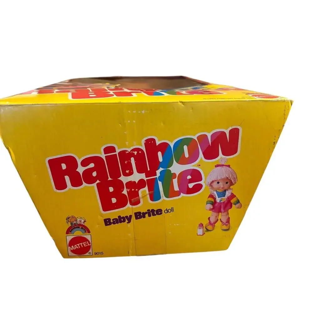 1983 Mattel Rainbow Brite Baby Brite Doll Cloth Diaper Bottle New Sealed Vintage